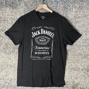 Jack Daniel's Shirt Mens XL Black Old No 7 Tennessee Whiskey Graphic Tee Bar